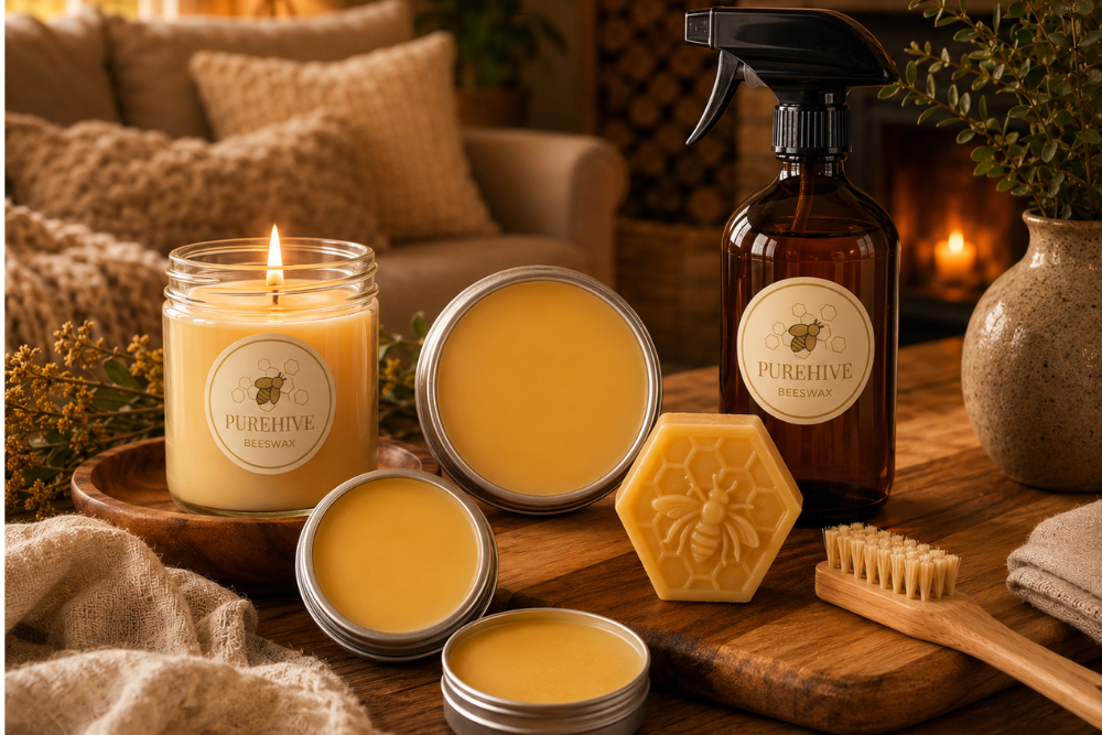 Natural Home Products with Beeswax